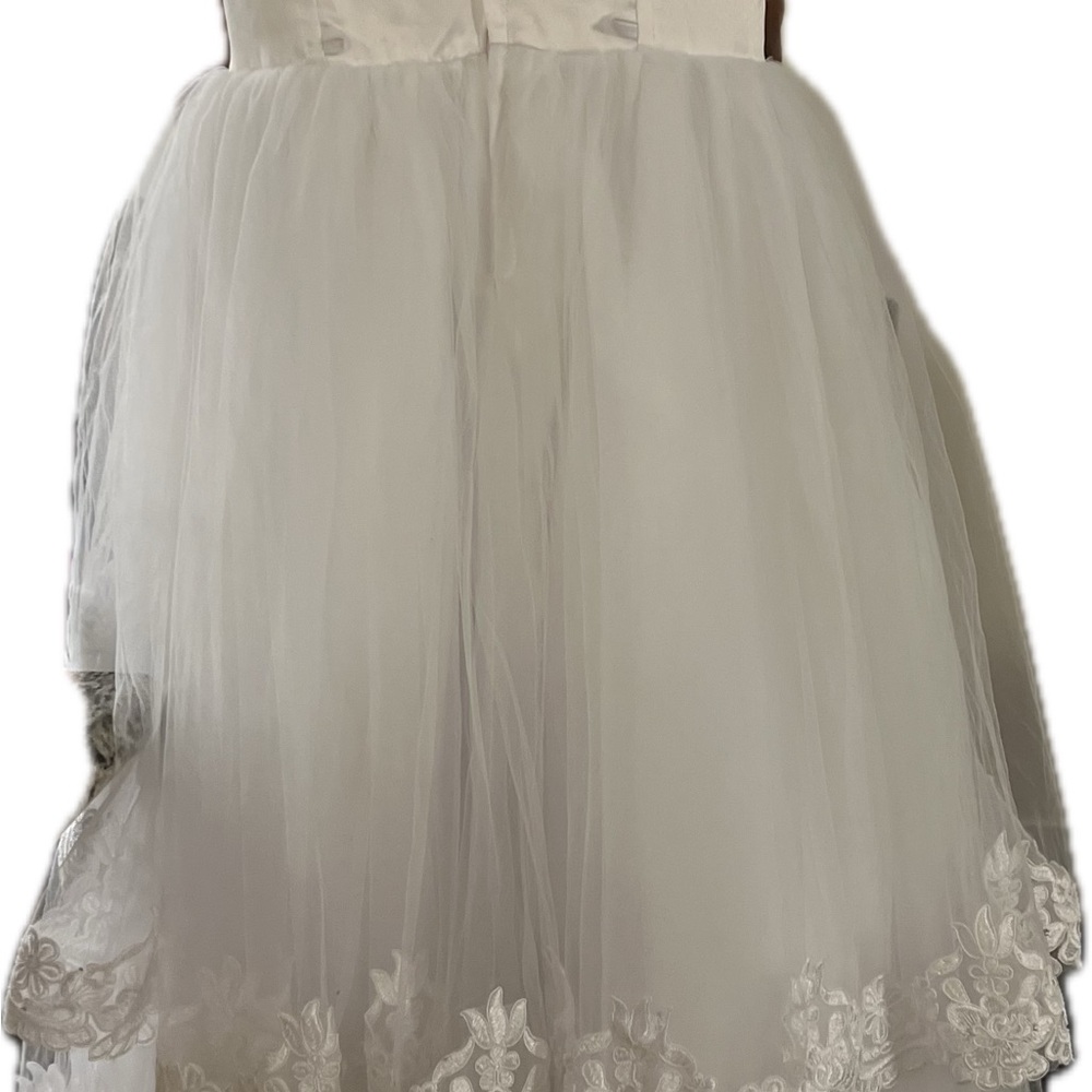 Angels White Sleeveless A-Line Sundress